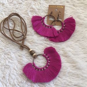 Collar y aretes Nunca usado nuevos